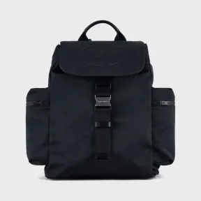 乔治阿玛尼/Giorgio Armani 压花标识和侧袋双肩背包 45473848ji