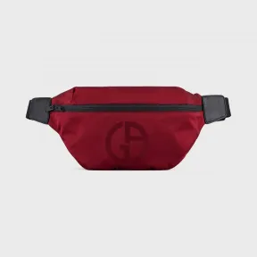 乔治阿玛尼/Giorgio Armani 压花标识和正面拉链袋腰包 45473420dr