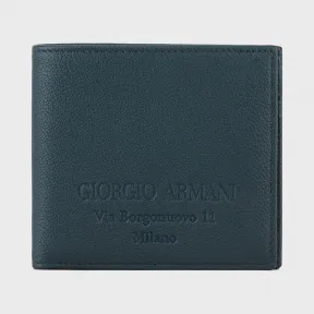 乔治阿玛尼/Giorgio Armani 粒面小牛皮折叠钱包 46657061bf