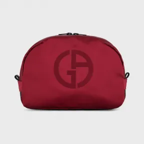 乔治阿玛尼/Giorgio Armani 压花标识和拉链细节梳洗包 46657293gw