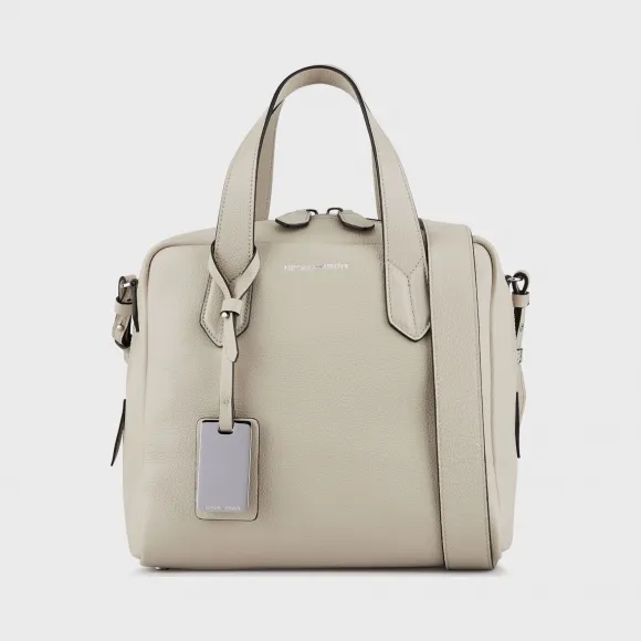 安普里奥·阿玛尼/Emporio Armani 磨毛皮革波士顿包 45473937fh