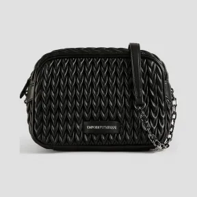 安普里奥·阿玛尼/Emporio Armani 水滴图案绗缝环保纳帕皮迷你包 45419434ra