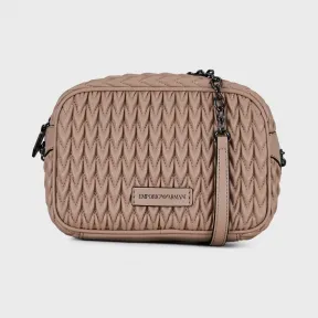 安普里奥·阿玛尼/Emporio Armani 水滴图案绗缝环保纳帕皮迷你包 45419444oh