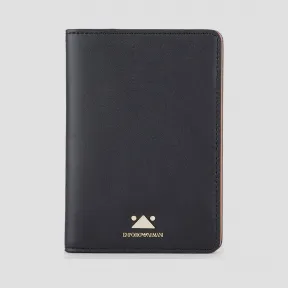 安普里奥·阿玛尼/Emporio Armani 三角金属细节皮革护照夹 46636514sn