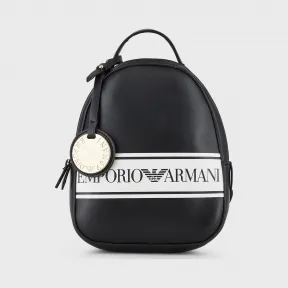 安普里奥·阿玛尼/Emporio Armani 标识饰带人造纳帕皮背包 45472925je
