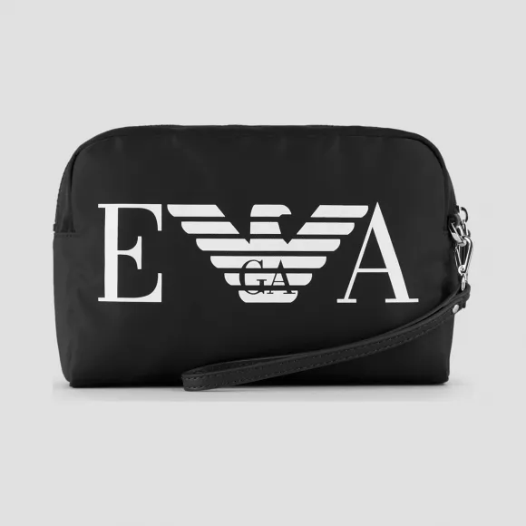安普里奥·阿玛尼/Emporio Armani 大幅标识尼龙化妆包 45456500km