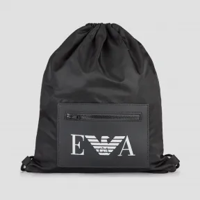 安普里奥·阿玛尼/Emporio Armani 徽标口袋高科技面料小袋式背包 45456563es