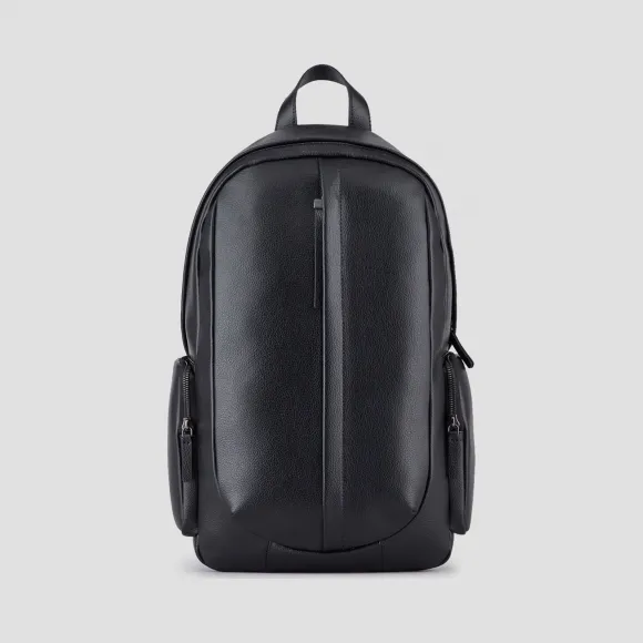 安普里奥·阿玛尼/Emporio Armani 中间拉链磨毛皮革背包 45449365wc