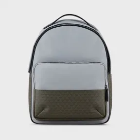 安普里奥·阿玛尼/Emporio Armani 交织字母纹嵌饰尼龙背包 45483685ra