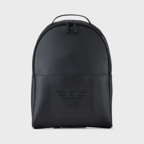 安普里奥·阿玛尼/Emporio Armani 正面口袋鹰标装饰背包  45472101lu