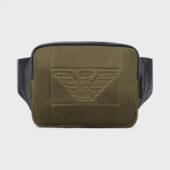 安普里奥·阿玛尼/Emporio Armani 网面口袋大号鹰标收纳袋 45472175lp