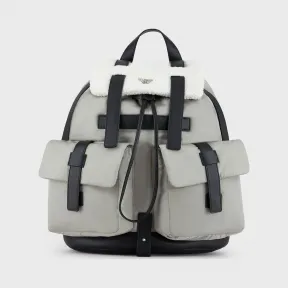 安普里奥·阿玛尼/Emporio Armani 人造羊皮细节尼龙背包 45482705kp