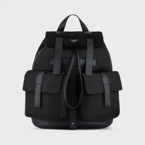 安普里奥·阿玛尼/Emporio Armani 人造羊皮细节尼龙背包 45482707cu