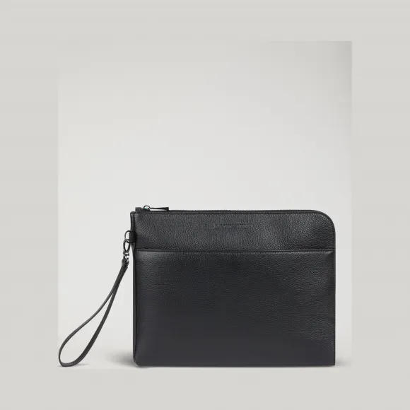 安普里奥·阿玛尼/Emporio Armani 粒面皮革公文包 45424560ex