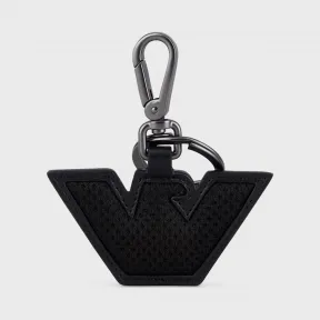 安普里奥·阿玛尼/Emporio Armani 波浪形金属鹰标钥匙圈 46671541ep