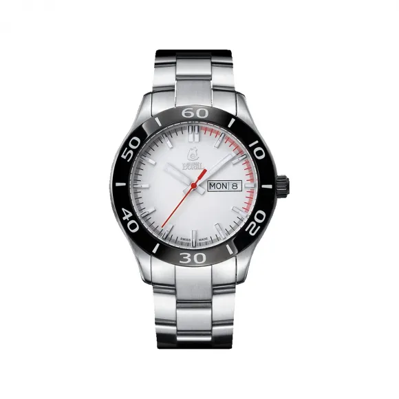 依波路/Ernest Borel 316L精钢 石英机芯 手表 GS320W-4827