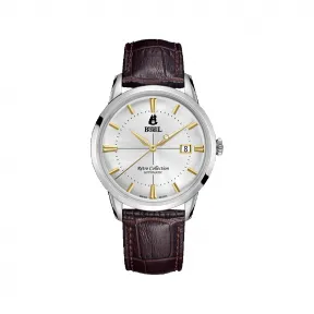 依波路/Ernest Borel 复古系列 316L精钢 自动机械机芯 手表 GS8580-213BR