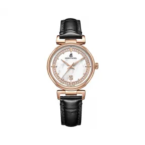 依波路/Ernest Borel 星钻系列 30.00MM 316L精钢IP电镀玫瑰金 石英机芯 女表 N0117L0C-QR4L