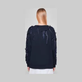 艾斯卡达/Escada 缎带缀饰运动衫 5029173_A401