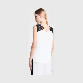 艾斯卡达/Escada 蕾丝边亚麻上衣 5029210_A100