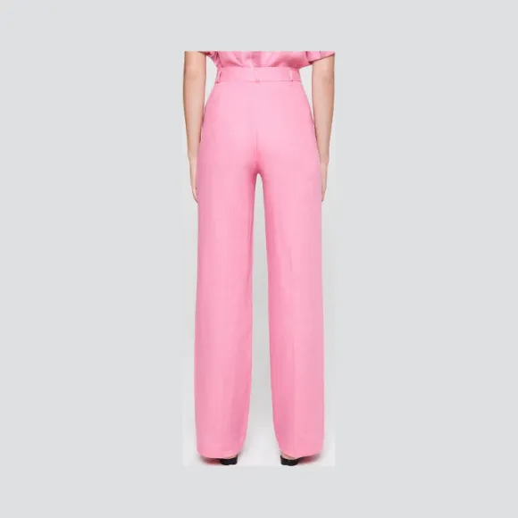 艾斯卡达/Escada 亚麻直筒裤 5029297_B665