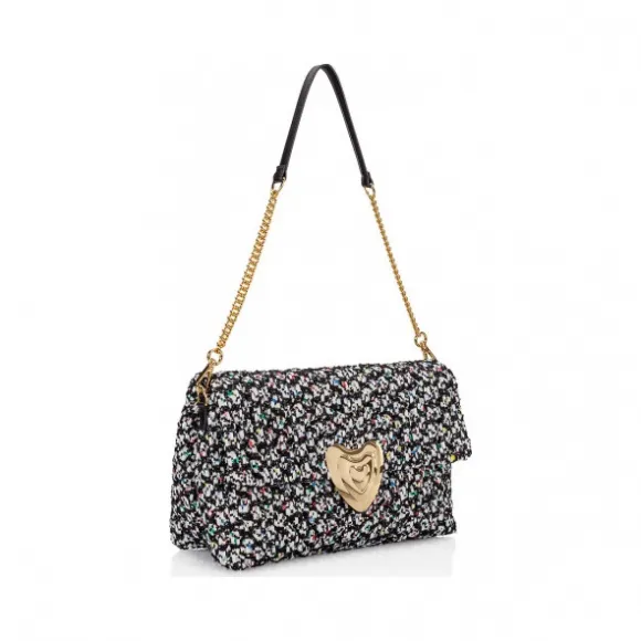 艾斯卡达/Escada 中号花呢纹理心形包 5029652_A101