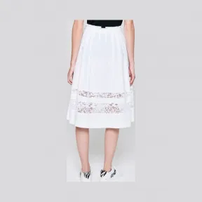 艾斯卡达/Escada 棉府绸蕾丝半身裙 5029921_A100