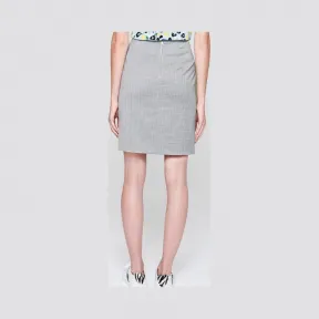 艾斯卡达/Escada 羊毛格纹铅笔裙 5029986_A001