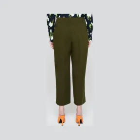 艾斯卡达/Escada 棉质打褶阔腿裤 5030033_A383