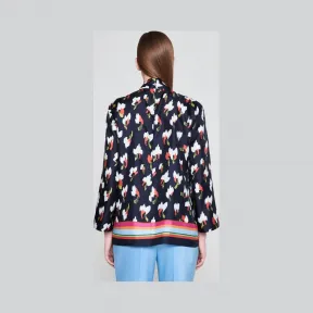 艾斯卡达/Escada 真丝印花领带女衬衫 5030079_P958