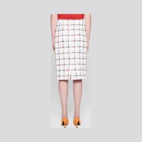 艾斯卡达/Escada 棉格纹花呢半身裙 5030152_A101