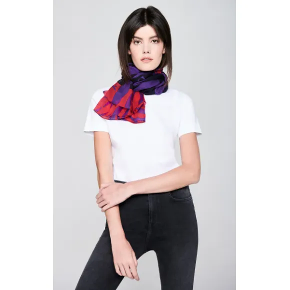 艾斯卡达/Escada 莫代尔真丝斑马印花围巾 5030213_A001