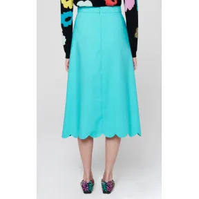 艾斯卡达/Escada 棉质弹力扇形中长半身裙 5030245_B481