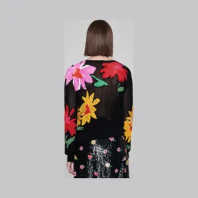 艾斯卡达/Escada 跑道集合-亮片花卉毛衣 5030452_A001