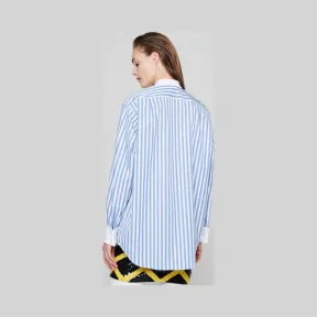 艾斯卡达/Escada 跑道集合-棉质条纹衬衫 5030957_B495