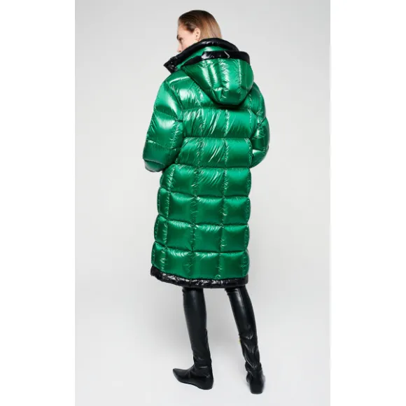 艾斯卡达/Escada 亮面尼龙Qui缝羽绒大衣 5031223_A315