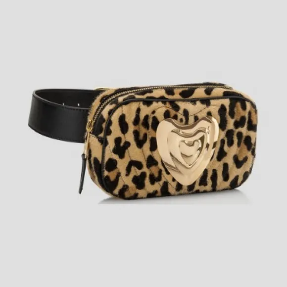 艾斯卡达/Escada 豹纹小牛毛腰包 5031576_P930