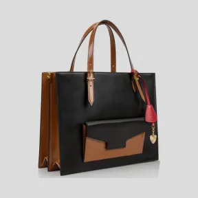 艾斯卡达/Escada 两色皮革手提袋 5031599_A214