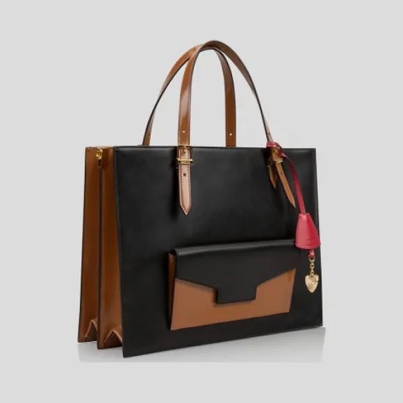 艾斯卡达/Escada 两色皮革手提袋 5031599_A214