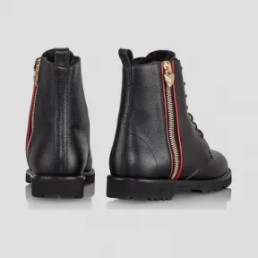 艾斯卡达/Escada 皮革系带踝靴 5031672_A001