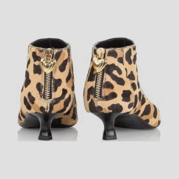 艾斯卡达/Escada 豹纹皮革踝靴 5031680_P940