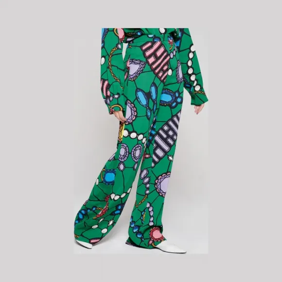 艾斯卡达/Escada 居住集合-珠宝印花裤子 5032206_0384