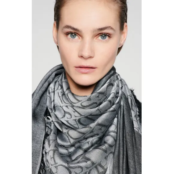 艾斯卡达/Escada 提花徽标围巾 5032422_A001