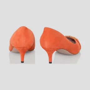 艾斯卡达/Escada 绒面装饰小猫高跟鞋 5032794_A811