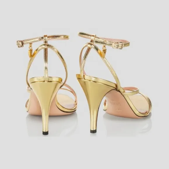 艾斯卡达/Escada 金色皮革凉鞋 5032800_0710