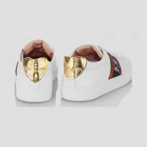 艾斯卡达/Escada 皮革水晶徽标运动鞋 5032802_A100