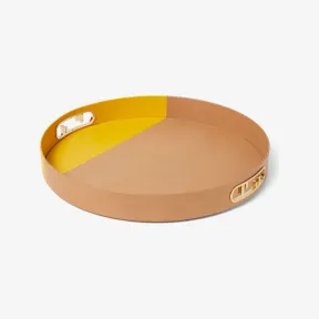 芬迪/Fendi Fendi O‘Lock圆形托盘拼色纳帕皮革托盘 7AC0025RZF1HQ5 8054321591541