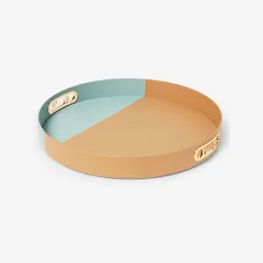 芬迪/Fendi Fendi O‘Lock圆形托盘拼色纳帕皮革托盘 7AC0025RZF1JLV 8056582503851