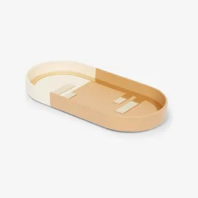 芬迪/Fendi Fendi O’Lock椭圆形饰物托盘拼色纳帕皮革饰物托盘 7AC0045RZF1HQ7 8054321591688