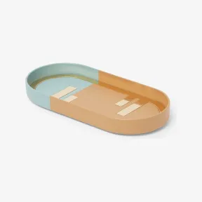 芬迪/Fendi Fendi O’Lock椭圆形饰物托盘拼色纳帕皮革饰物托盘 7AC0045RZF1JLV 8056582503974